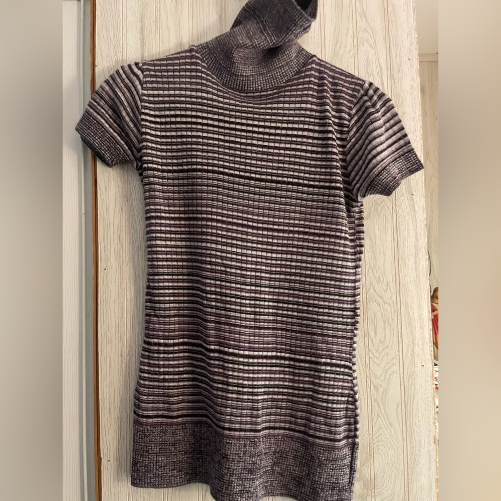 Bwear Purple and White Knit Top